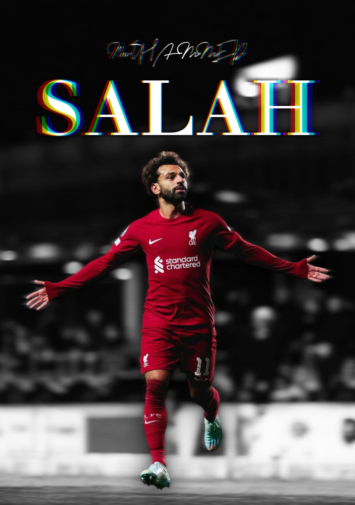 MOHAMMED SALAH CELEBRATION Poster - Glossy A3/A4 Wall Decal