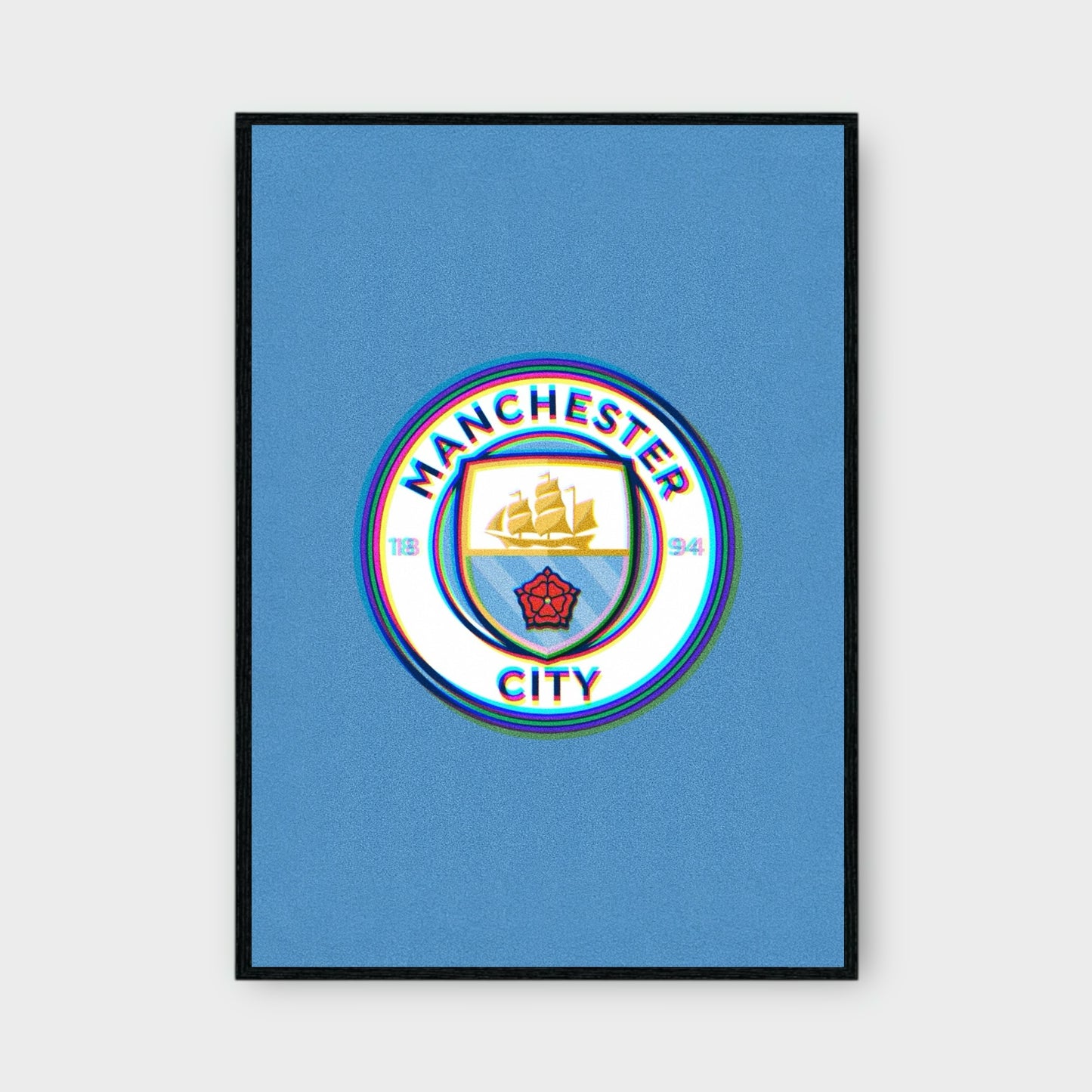 MANCHESTER CITY BADGE Poster - Glossy A3/A4 Wall Decal