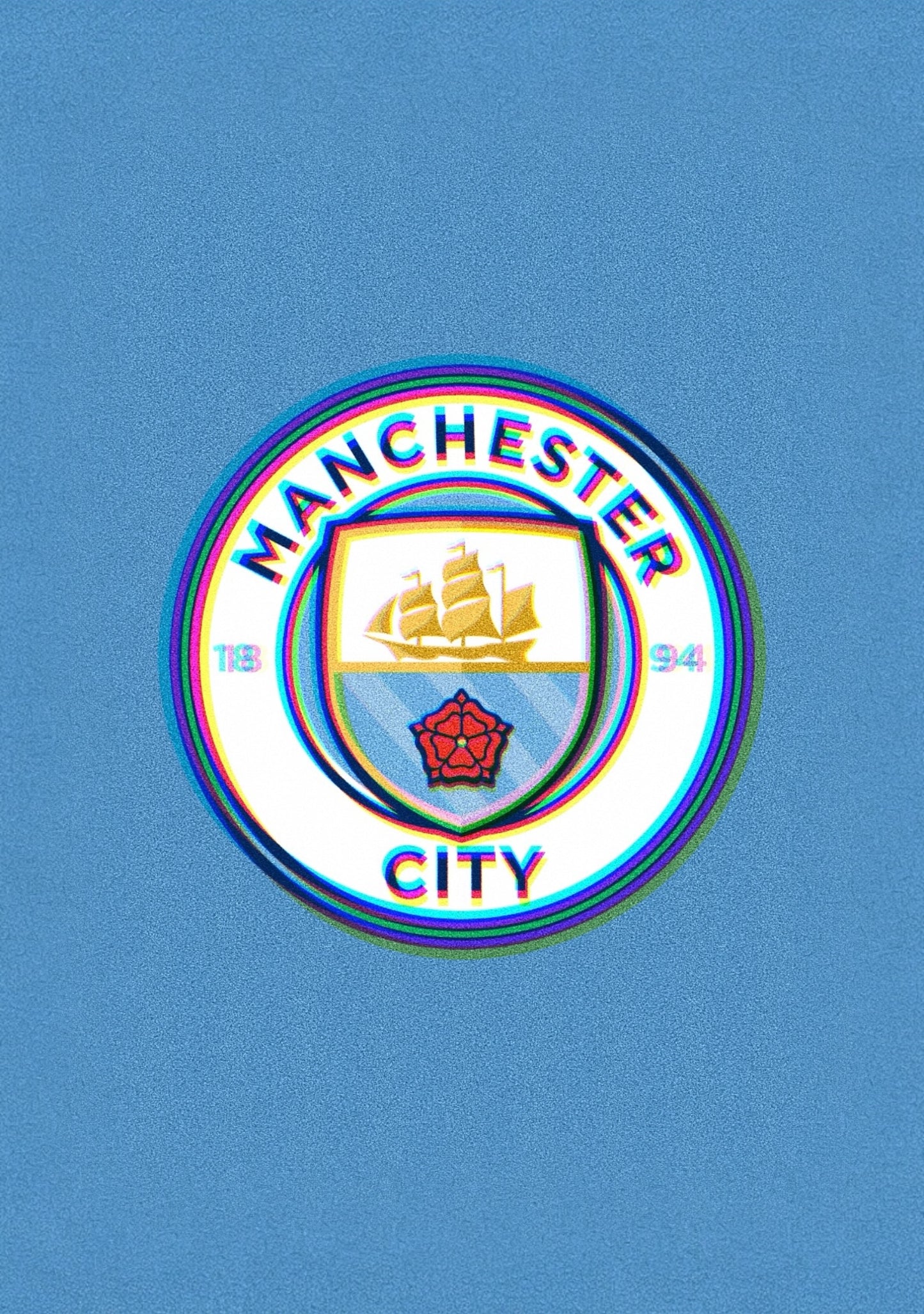 MANCHESTER CITY BADGE Poster - Glossy A3/A4 Wall Decal