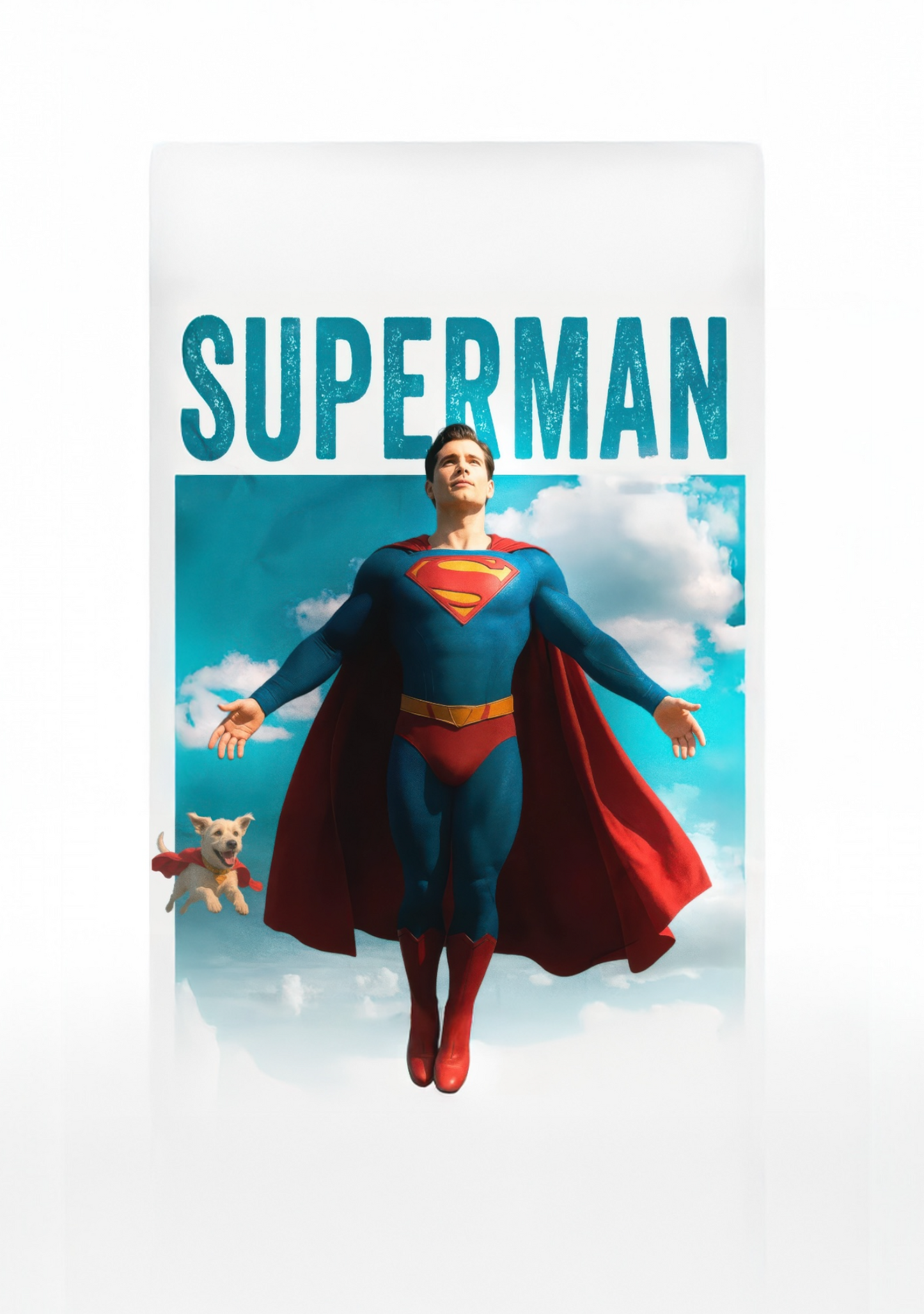 SUPERMAN AND KRYPTO MOVIE Poster - Glossy A3/A4 Wall Decal