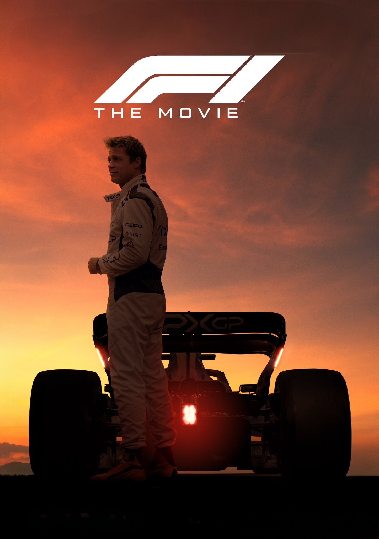 F1 (COVER) MOVIE Poster - Glossy A3/A4 Wall Decal