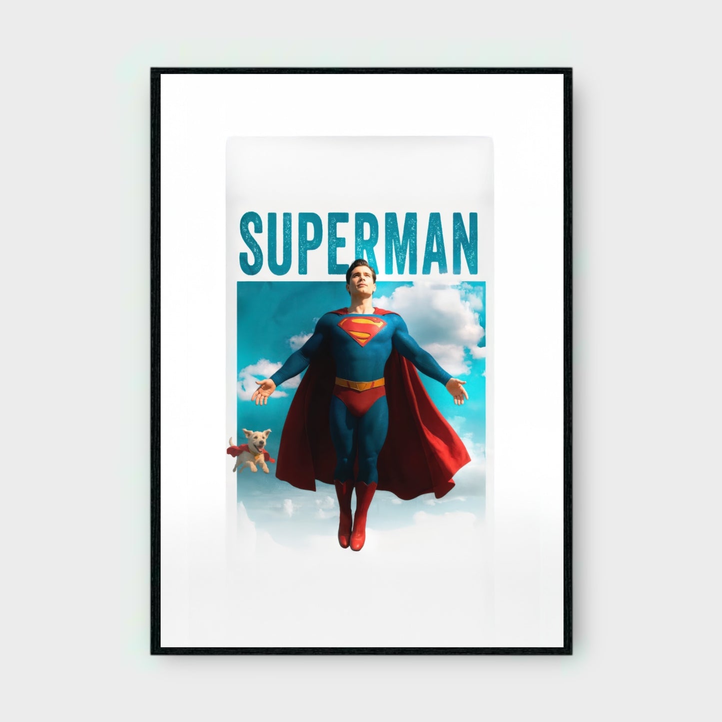 SUPERMAN AND KRYPTO MOVIE Poster - Glossy A3/A4 Wall Decal