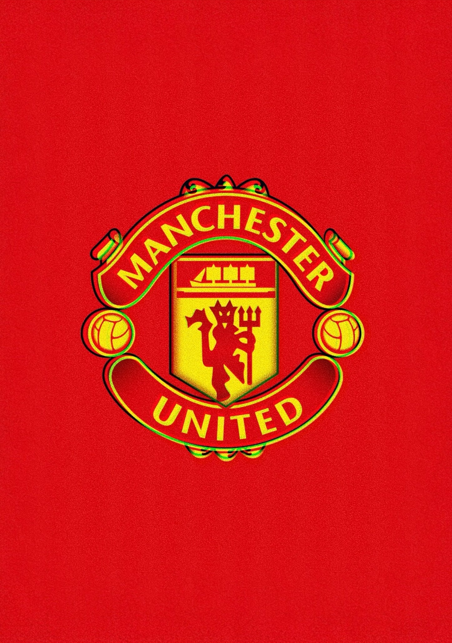 MANCHESTER UTD BADGE Poster - Glossy A3/A4 Wall Decal