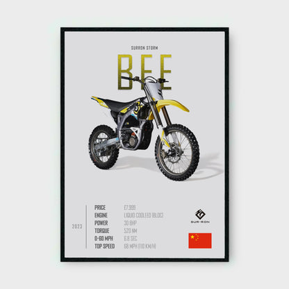 SURRON STORM BEE Poster - Glossy A3/A4 Wall Decal
