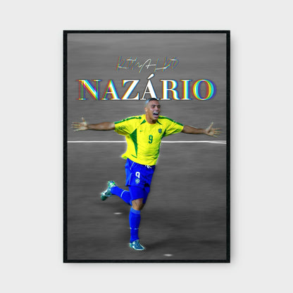 RONALDO NAZARIO ICONIC Poster - Glossy A3/A4 Wall Decal