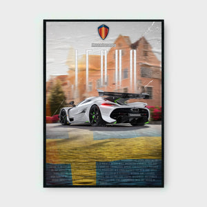 KONIGSEGG JESKO (SIGNATURE SERIES) Poster - Glossy A3/A4 Wall Decal