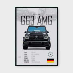 MERCEDES URBAN G63 AMG Poster - Glossy A3/A4 Wall Decal