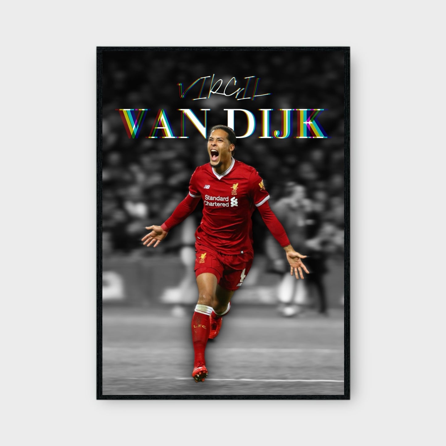 VIRGIL VAN DIJK CELEBRATION Poster - Glossy A3/A4 Wall Decal