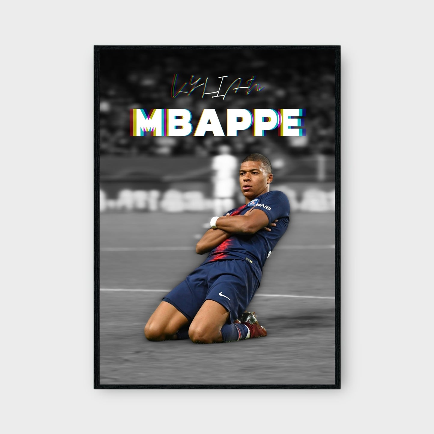 KYLIAN MBAPPE CELEBRATION Poster - Glossy A3/A4 Wall Decal