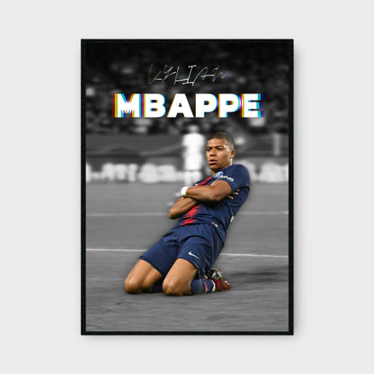 KYLIAN MBAPPE CELEBRATION Poster - Glossy A3/A4 Wall Decal