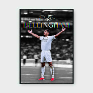 Jude Bellingham Celebration Poster - Glossy A3/A4 Wall Decal