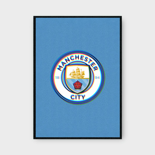 MANCHESTER CITY BADGE Poster - Glossy A3/A4 Wall Decal