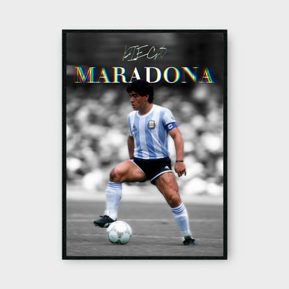 DIEGO MARADONA ICONIC Poster - Glossy A3/A4 Wall Decal