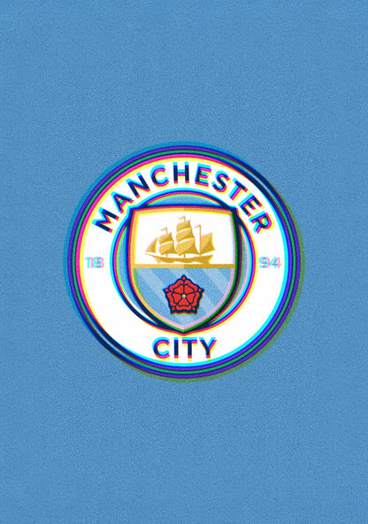 MANCHESTER CITY BADGE Poster - Glossy A3/A4 Wall Decal