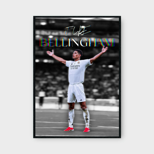 JUDE BELLINGHAM CELEBRATION Poster - Glossy A3/A4 Wall Decal