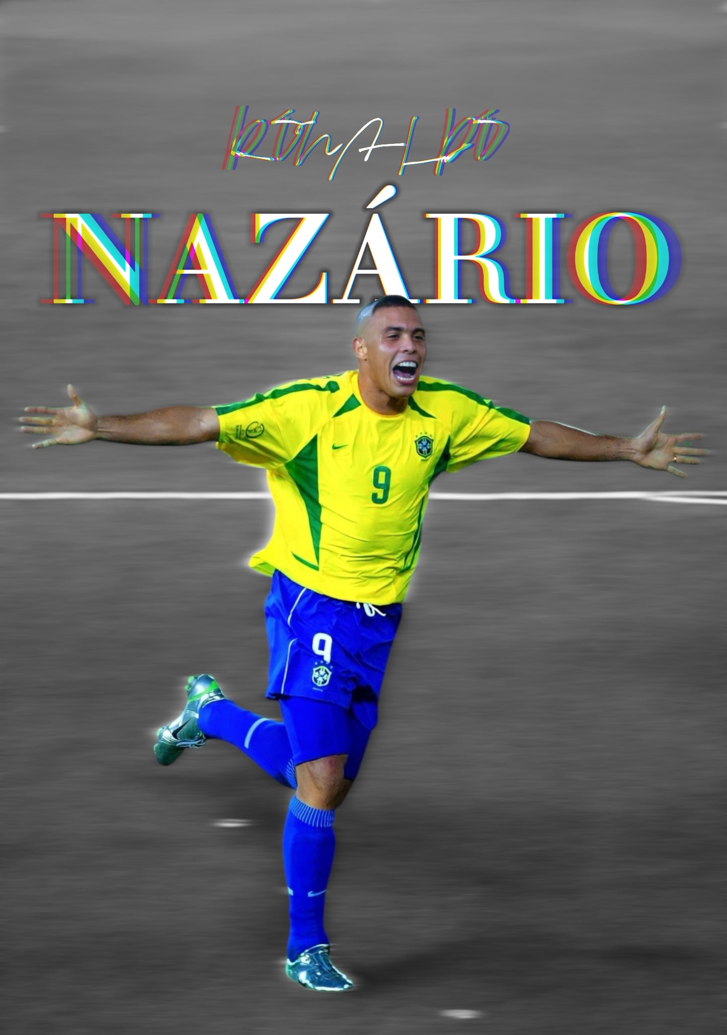 RONALDO NAZARIO ICONIC Poster - Glossy A3/A4 Wall Decal