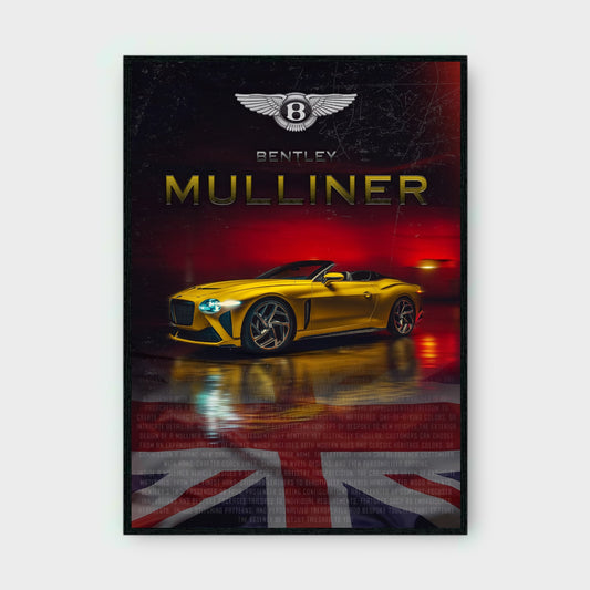 BENTLEY MULLINER (SIGNATURE SERIES) Poster - Glossy A3/A4 Wall Decal