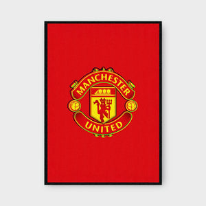 MANCHESTER UTD BADGE Poster - Glossy A3/A4 Wall Decal