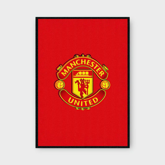 MANCHESTER UTD BADGE Poster - Glossy A3/A4 Wall Decal