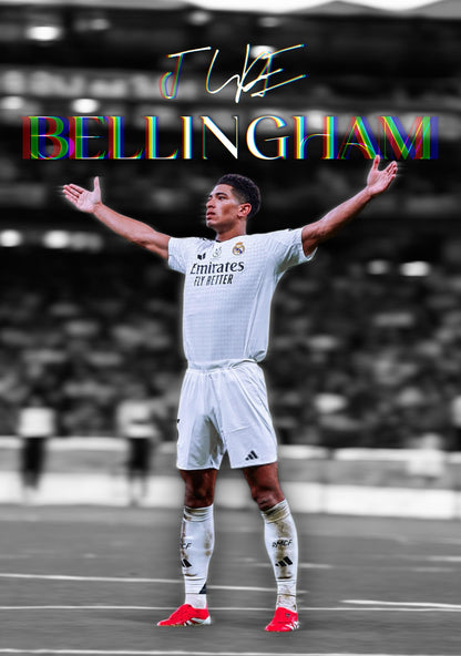 Jude Bellingham Celebration Poster - Glossy A3/A4 Wall Decal