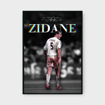 ZINEDINE ZIDANE ICONIC Poster - Glossy A3/A4 Wall Decal