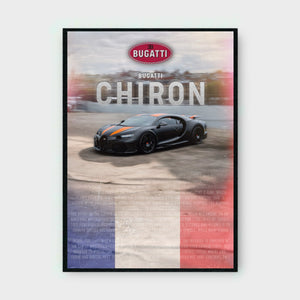 BUGATTI CHIRON (SIGNATURE SERIES) Poster - Glossy A3/A4 Wall Decal
