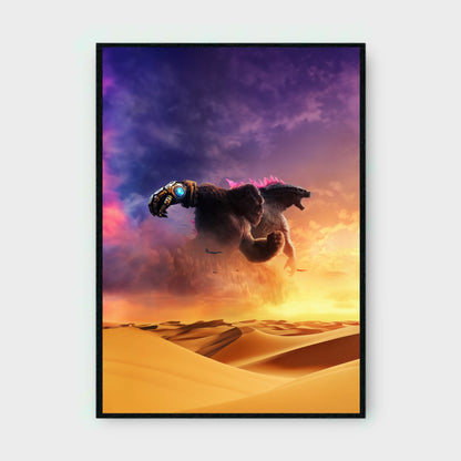GODZILLA X KONG (THE NEW EMPIRE) MOVIE Poster - Glossy A3/A4 Wall Decal