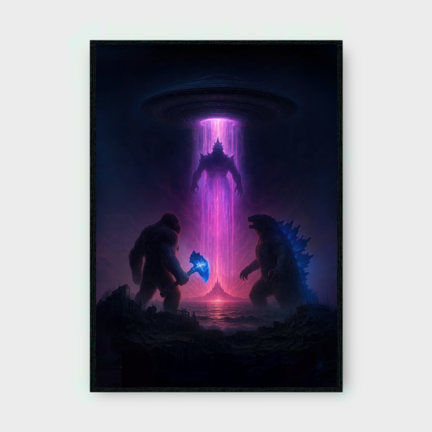 GODZILLA X KONG SUPERNOVA MOVIE Poster - Glossy A3/A4 Wall Decal