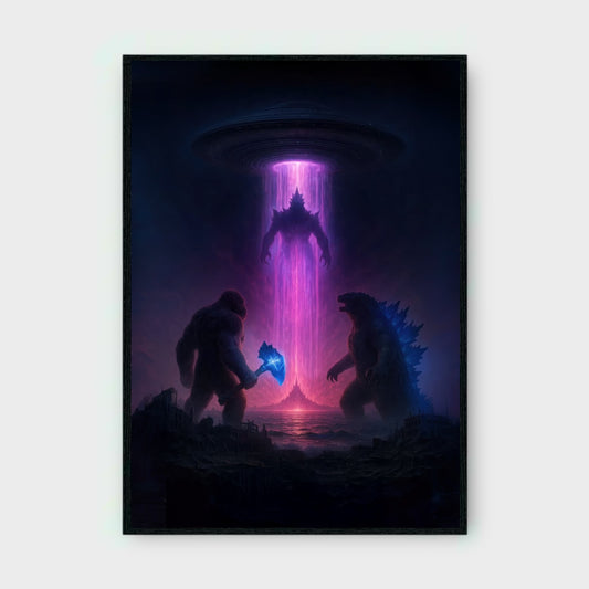 GODZILLA X KONG SUPERNOVA MOVIE Poster - Glossy A3/A4 Wall Decal