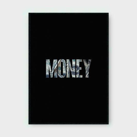 MONEY MOTIVATIONAL Poster - Glossy A3/A4 Wall Decal