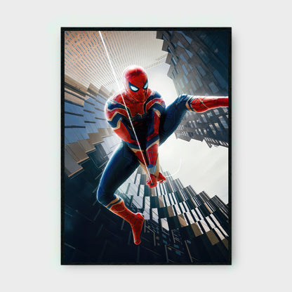 SPIDER-MAN WEB ACTION MOVIE Poster - Glossy A3/A4 Wall Decal