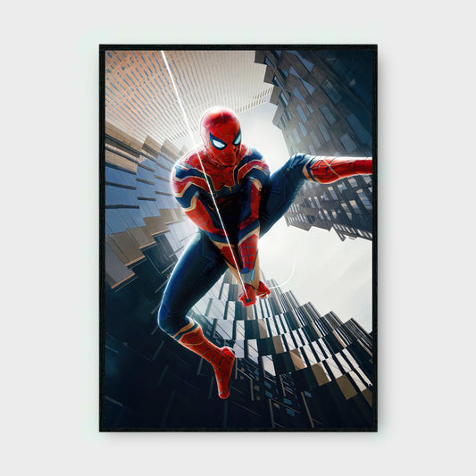 SPIDER-MAN WEB ACTION MOVIE Poster - Glossy A3/A4 Wall Decal