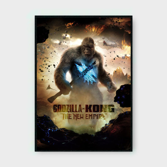 GODZILLA VS KONG MOVIE Poster - Glossy A3/A4 Wall Decal