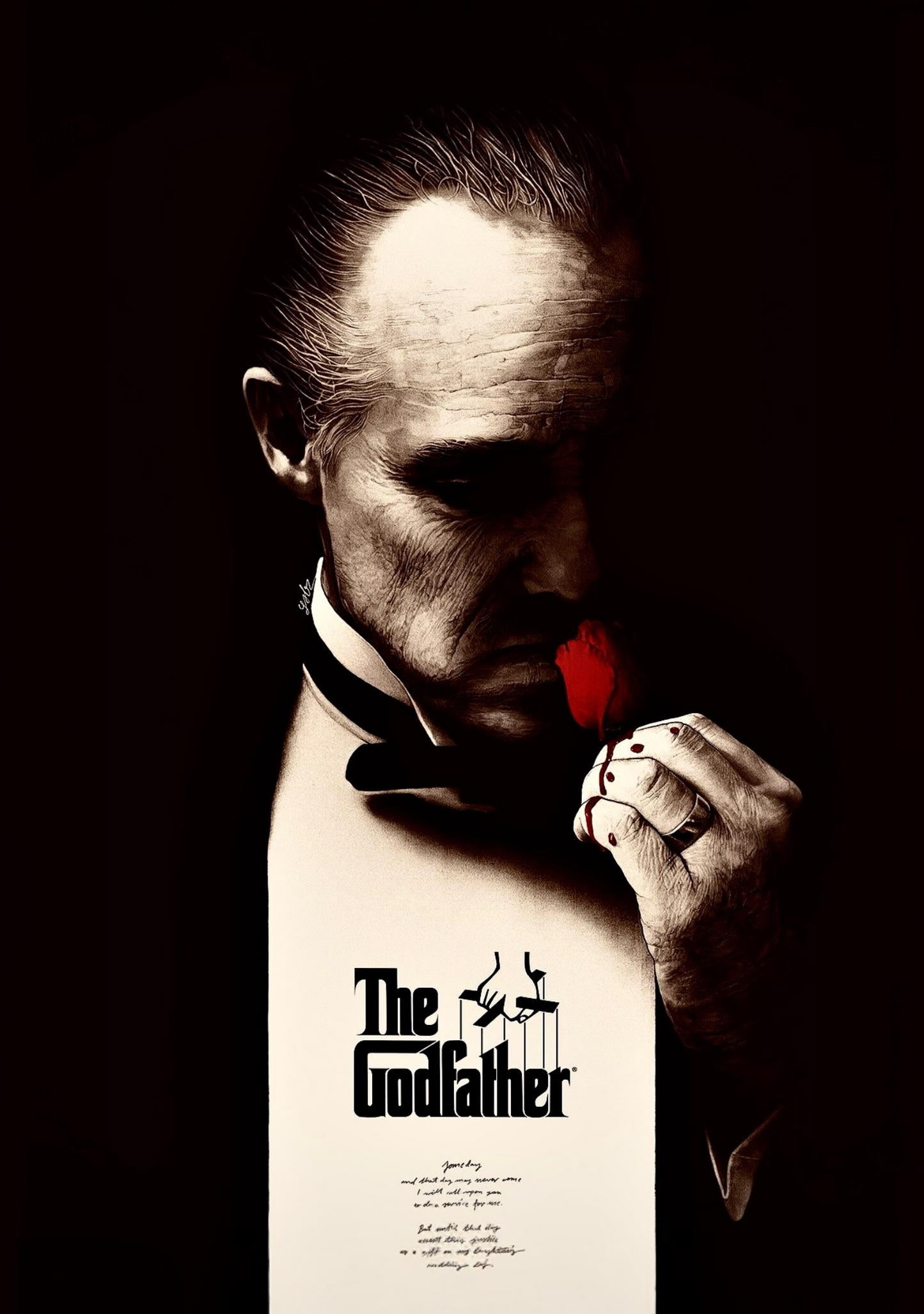 THE GODFATHER MOVIE Poster - Glossy A3/A4 Wall Decal