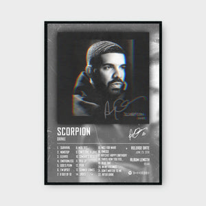 DRAKE - SCORPION music album Poster - Glossy A3/A4 Wall Decal