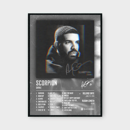 DRAKE - SCORPION music album Poster - Glossy A3/A4 Wall Decal