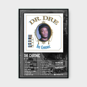DR DRE - THE CHRONIC music album Poster - Glossy A3/A4 Wall Decal