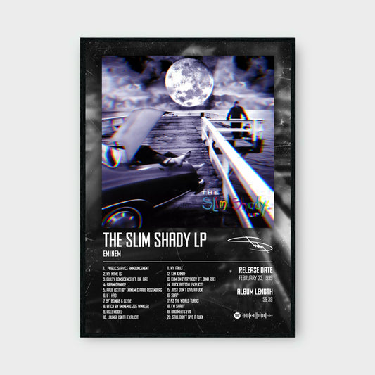 EMINEM - THE SLIM SHADY LP music album Poster - Glossy A3/A4 Wall Decal
