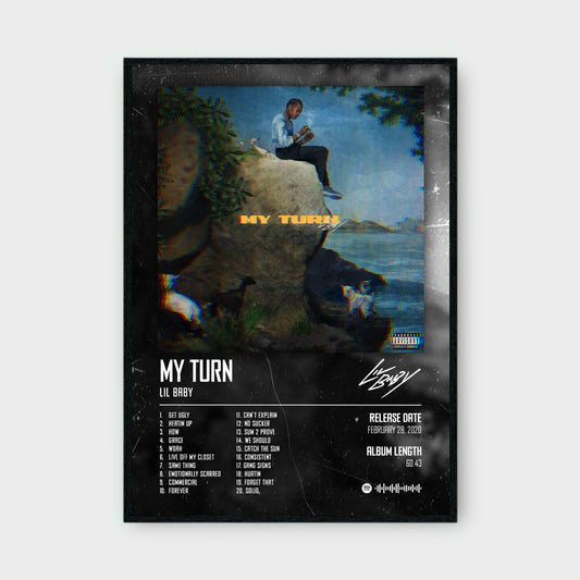 LIL BABY - MY TURN music album Poster - Glossy A3/A4 Wall Decal